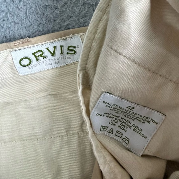 Men's Orvis Tan Pants size 42 - Picture 5 of 9